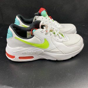 Nike Women’s Air Max Excee Shoes White Volt Black Red (CW5606-100) Size 7
